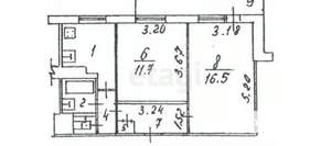 2-к квартира, вторичка, 46м2, 5/9 этаж