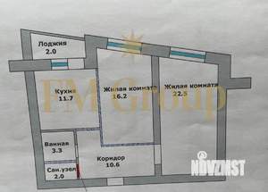 2-к квартира, вторичка, 65м2, 13/14 этаж