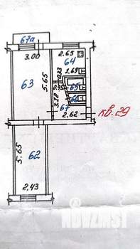 2-к квартира, вторичка, 45м2, 3/5 этаж