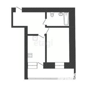 1-к квартира, вторичка, 49м2, 10/18 этаж