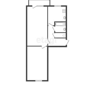2-к квартира, вторичка, 37м2, 5/5 этаж
