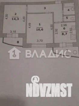 2-к квартира, вторичка, 52м2, 5/5 этаж