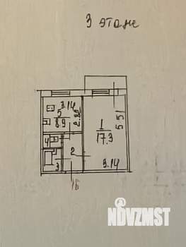 1-к квартира, вторичка, 34м2, 3/10 этаж