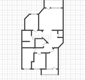 4-к квартира, вторичка, 166м2, 2/9 этаж