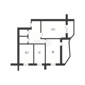 3-к квартира, вторичка, 87м2, 7/14 этаж