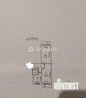 2-к квартира, вторичка, 47м2, 3/5 этаж
