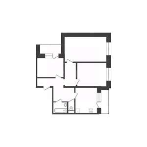 3-к квартира, вторичка, 63м2, 7/9 этаж