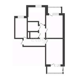 3-к квартира, вторичка, 60м2, 6/9 этаж