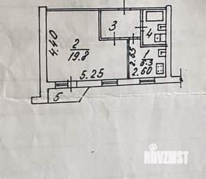 1-к квартира, вторичка, 33м2, 5/9 этаж