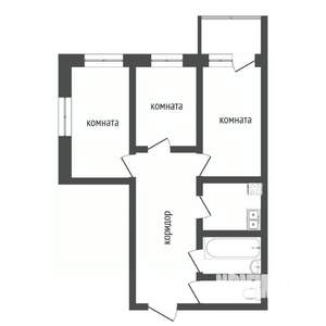 3-к квартира, вторичка, 56м2, 1/5 этаж