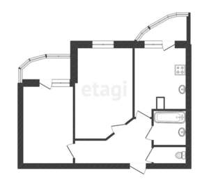 2-к квартира, вторичка, 63м2, 6/9 этаж