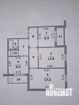 3-к квартира, вторичка, 63м2, 5/10 этаж