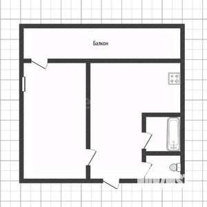 1-к квартира, вторичка, 34м2, 8/10 этаж