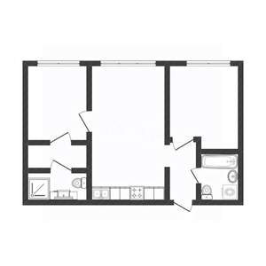 2-к квартира, вторичка, 64м2, 4/8 этаж