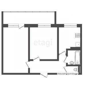 2-к квартира, вторичка, 45м2, 3/9 этаж