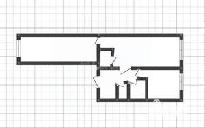 2-к квартира, вторичка, 43м2, 5/5 этаж