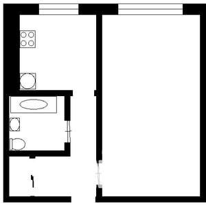1-к квартира, вторичка, 31м2, 2/5 этаж