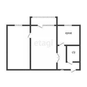 2-к квартира, вторичка, 45м2, 5/5 этаж