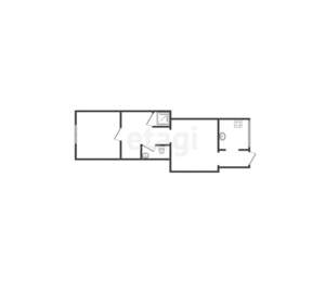 2-к квартира, вторичка, 47м2, 1/5 этаж