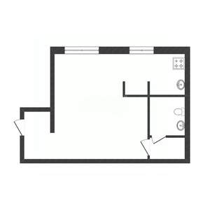 Студия квартира, вторичка, 31м2, 1/5 этаж