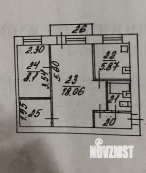 2-к квартира, вторичка, 43м2, 4/5 этаж