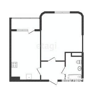 1-к квартира, вторичка, 38м2, 15/17 этаж