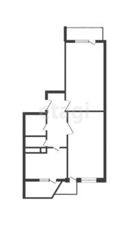 2-к квартира, вторичка, 68м2, 2/15 этаж