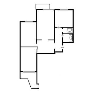 3-к квартира, вторичка, 72м2, 3/9 этаж