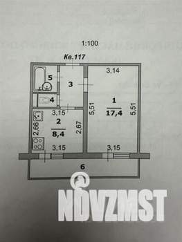 1-к квартира, вторичка, 34м2, 10/10 этаж