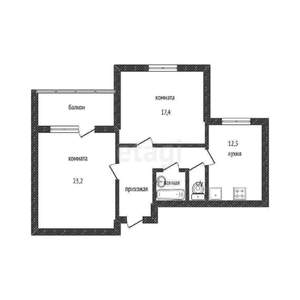 2-к квартира, вторичка, 72м2, 6/10 этаж