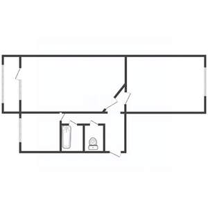 2-к квартира, вторичка, 44м2, 2/5 этаж