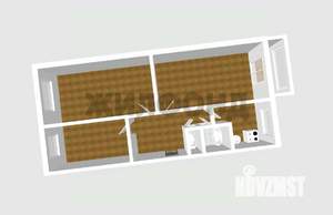 3-к квартира, вторичка, 62м2, 4/5 этаж