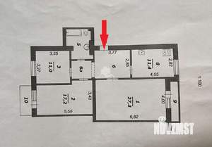 3-к квартира, вторичка, 88м2, 7/10 этаж