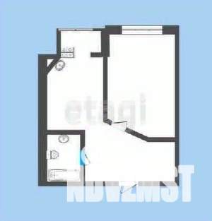 1-к квартира, вторичка, 38м2, 5/9 этаж