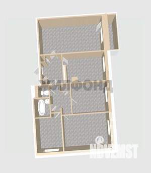 4-к квартира, вторичка, 71м2, 8/9 этаж