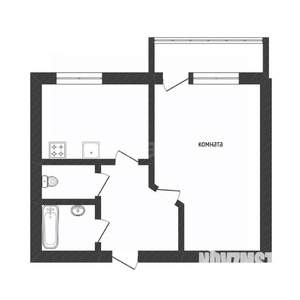 1-к квартира, вторичка, 55м2, 12/14 этаж