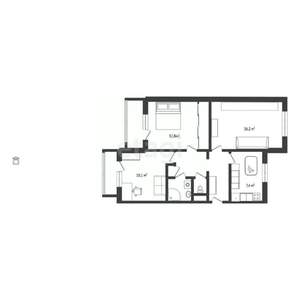 3-к квартира, вторичка, 59м2, 9/9 этаж