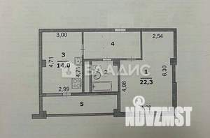 1-к квартира, вторичка, 59м2, 13/17 этаж