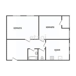 2-к квартира, вторичка, 63м2, 9/12 этаж