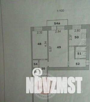 3-к квартира, вторичка, 56м2, 2/3 этаж