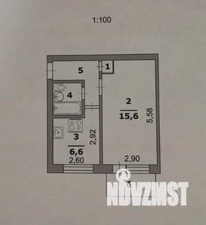 1-к квартира, вторичка, 30м2, 5/5 этаж