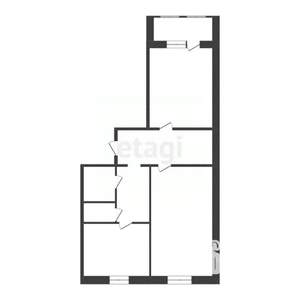 2-к квартира, вторичка, 45м2, 4/5 этаж