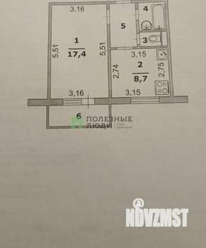 1-к квартира, вторичка, 34м2, 5/10 этаж