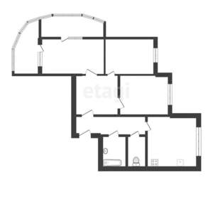 3-к квартира, вторичка, 89м2, 1/9 этаж