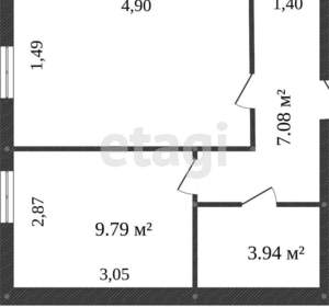 1-к квартира, вторичка, 32м2, 1/9 этаж