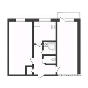 2-к квартира, вторичка, 44м2, 3/5 этаж