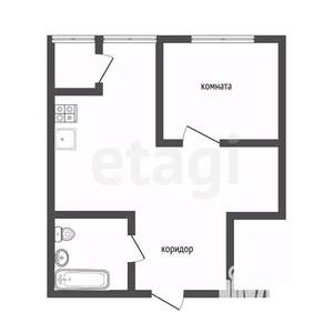 1-к квартира, вторичка, 47м2, 10/20 этаж