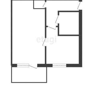 1-к квартира, вторичка, 31м2, 3/5 этаж