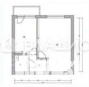 1-к квартира, вторичка, 42м2, 1/10 этаж