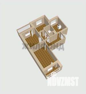 3-к квартира, вторичка, 60м2, 7/9 этаж